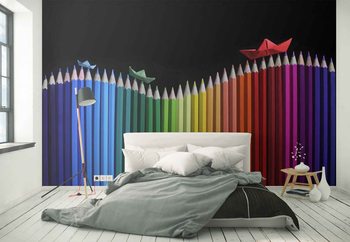 Rainbow Storm Wallpaper Mural