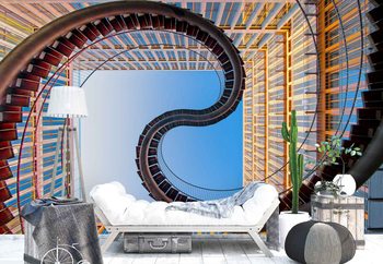 Roller Coaster Wallpaper Mural