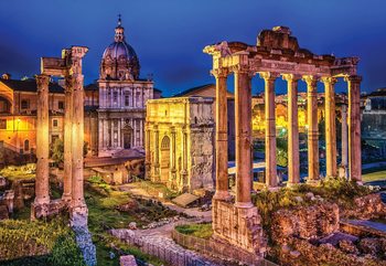 Roman Forum Rome Ancient Ruins Wallpaper Mural