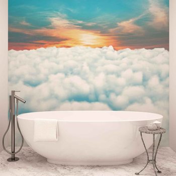 Sky Clouds Sunset Wallpaper Mural