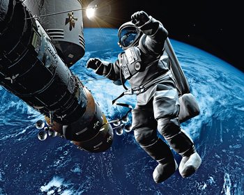 Wall Mural Space Cowboy