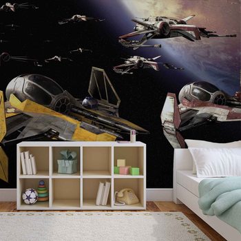 Star Wars Anakin Jedi Starfighter Wallpaper Mural