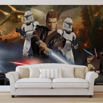 Star Wars Attack Clones Anakin Skywalker Wallpaper Mural