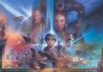 Star Wars Young Anakin Queen Amidala Wallpaper Mural