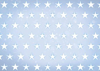Stars Pattern Blue Wallpaper Mural