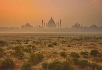 Taj Mahal At Dusk Wallpaper Mural