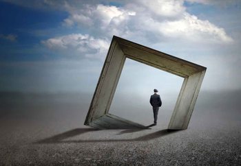 Trough The Frame Wallpaper Mural