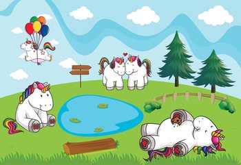Unicorns Wallpaper Mural