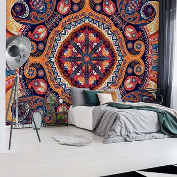 Vintage Ethnic Pattern Wallpaper Mural