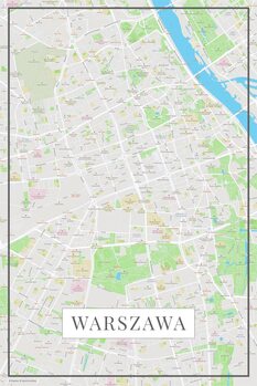 Принти на полотні Warszawa color