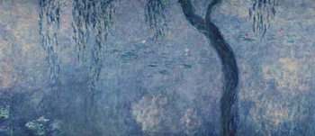 Принти на полотні Waterlilies: Two Weeping Willows, right section