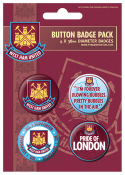 Σετ κονκάρδες WEST HAM UNITED - No.1 support