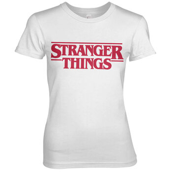 T-paita White - Stranger Things - Logo