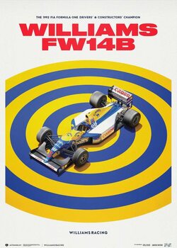Художествен печат Williams Racing - FW14B - F1® World Drivers' Champion - 1992