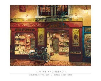 Art Print Wine and Bread