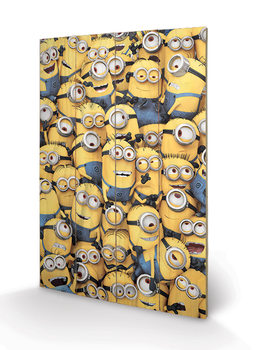 Despicable Me - Many Minions Wooden Art