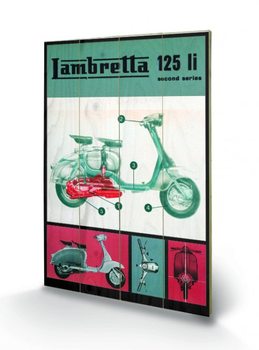 Lambretta 125 LI Wooden Art