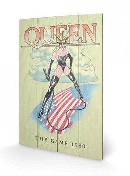 Queen - The Game 1980 Wooden Art
