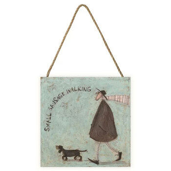Sam Toft - Small Sausage Walking Wooden Art