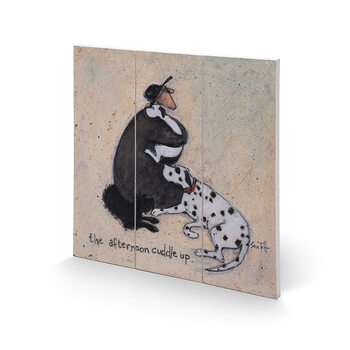 Sam Toft - The Afternoon Cuddle Up Wooden Art