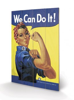 We Can Do It! - Rosie the Riveter Wooden Art
