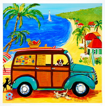 Εκτύπωση τέχνης Woody at the Beach