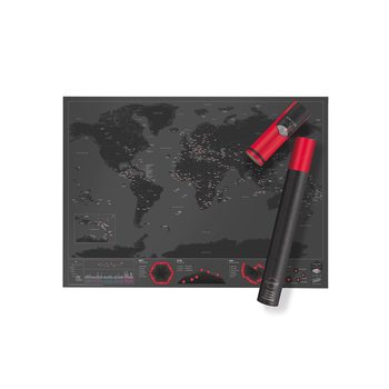 Scratch Map World Capitals Edition