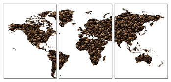 World Map - Coffee Slika