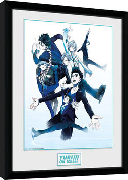 Poster emoldurado Yuri On Ice - Characters Skate