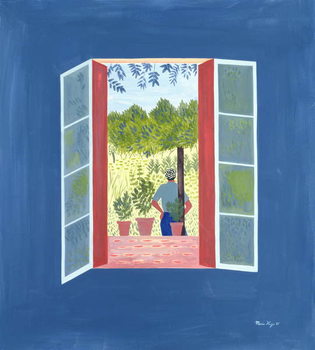 Εκτύπωση καμβά Zaid Through the Window, 1986