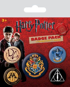 Komplet značk Harry Potter - Hogwarts