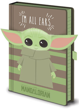 Beležnica Star Wars: The Mandalorian - I‘m All Ears Green