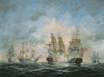 Αφίσα 19th Century Naval Engagement in Home Waters