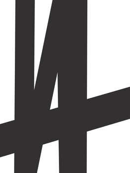 Αφίσα Black lines on white 2