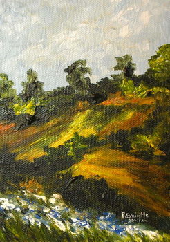 Εκτύπωση καμβά Bleuets a Trouin, 2014