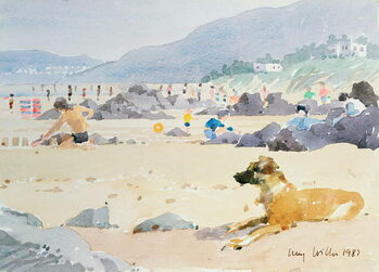 Αφίσα Dog on the Beach, Woolacombe, 1987