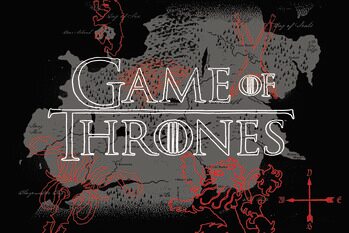 Αφίσα Game of Thrones - Winterfell map