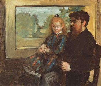 Αφίσα Henri Rouart and his Daughter Helene, 1871-72