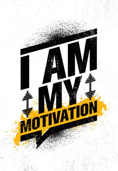Αφίσα I Am My Motivation. Sport Workout