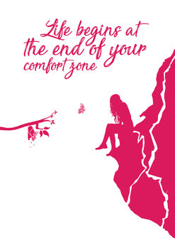 Αφίσα Life begins - Pink