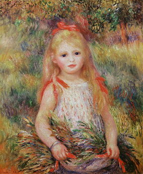 Αφίσα Little Girl Carrying Flowers, or The Little Gleaner