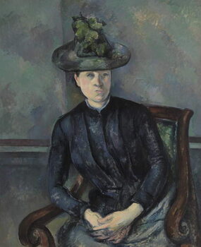 Αφίσα Madame Cezanne with Green Hat, 1891-92