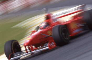 Αφίσα Michael Schumacher in a Ferrari F310B at the Brazilian GP, Sao Paulo, Brazil, 1997