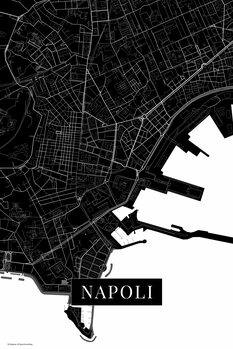 Εκτύπωση καμβά Napoli black