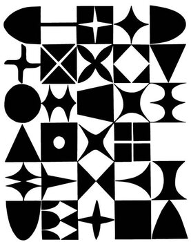 Αφίσα Random Shape Pattern