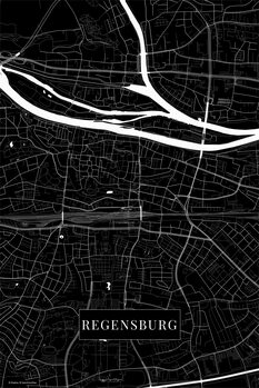 Εκτύπωση καμβά Regensburg black