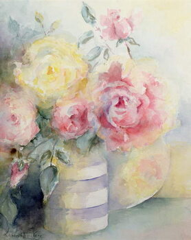 Εκτύπωση καμβά Roses in a Cornish Jug