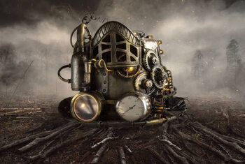 Αφίσα Steampunk fantasy of imaginary in the