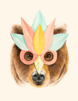 Αφίσα The Bear with the Paper Mask