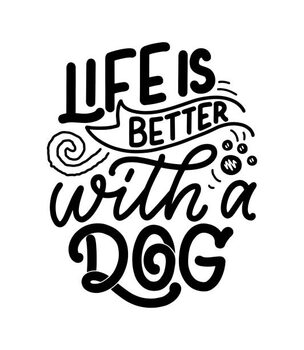 Αφίσα Vector illustration with funny phrase. Hand